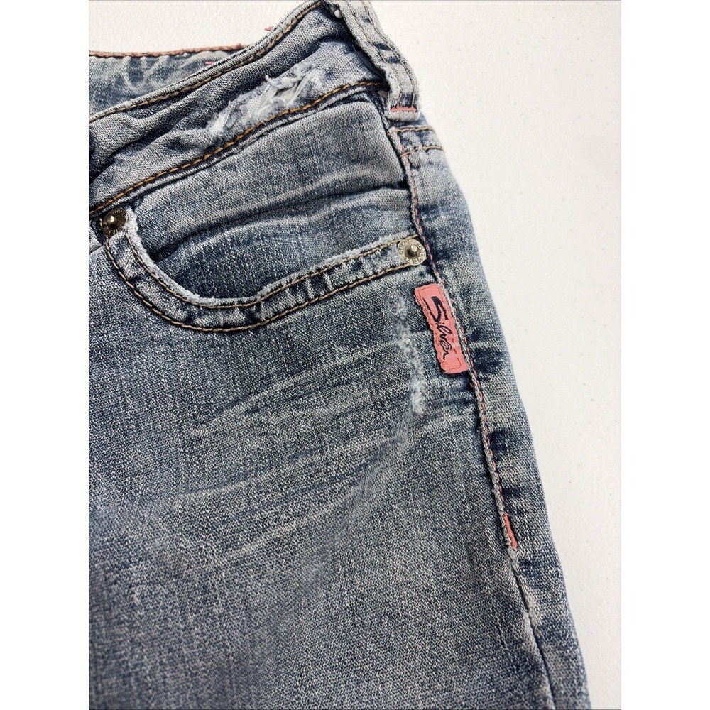 Vintage Silver Jeans Aiko Bootcut Women's 31x35 Blue Stretch Denim Pants - Picture 7 of 16